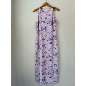 California Concepts Floral Maxi Dress Sleeveless Purple Size 13